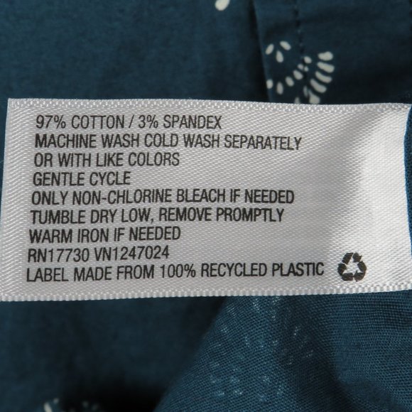 Goodfellow* Men's Short Sleeve Button Down Curved Hem BOHO Slim Shirt~ Size‎ XXL - Picture 4 of 12